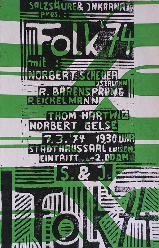 Folk Rock 2, 1974, Linolschnitt-Tapete, 30x53.jpg